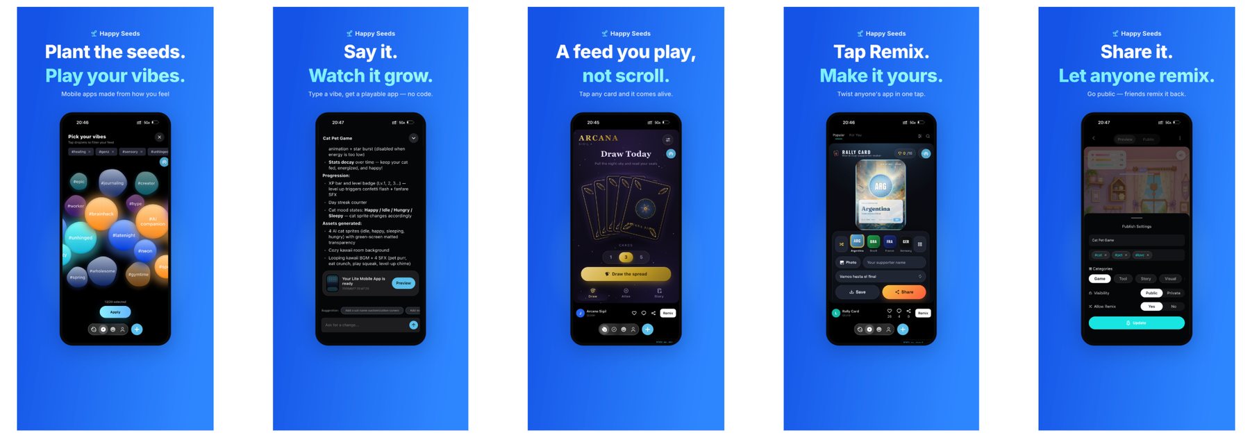 HappySeeds App Store previews